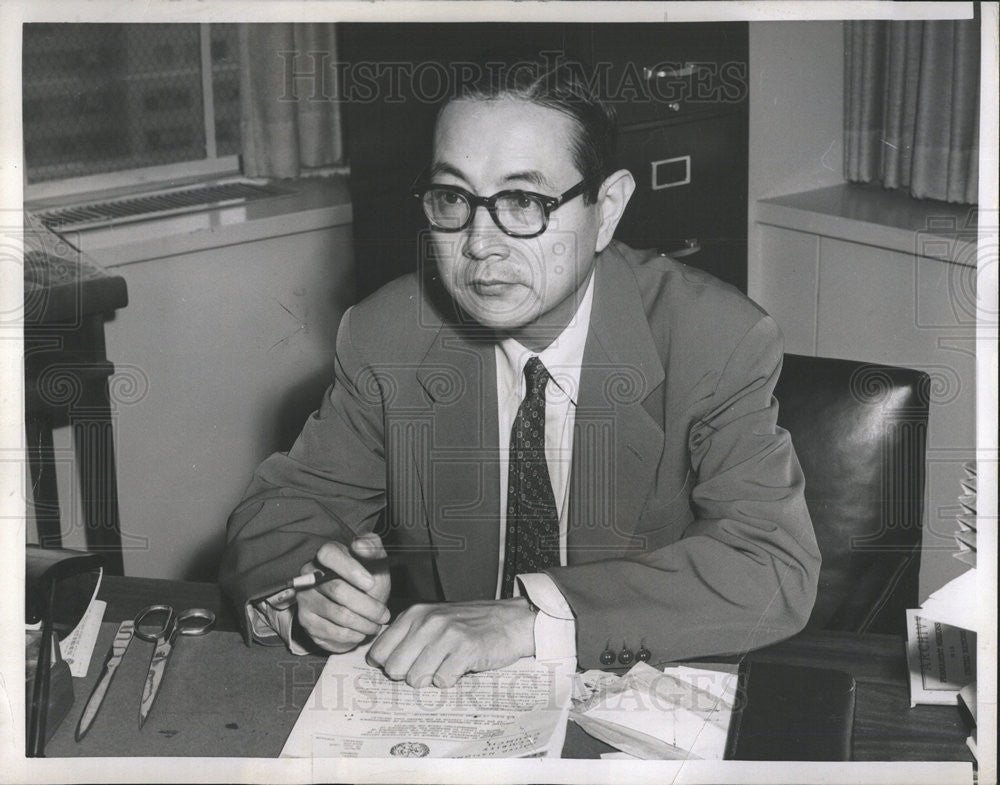 1958 Press Photo Doctor Koto Atsudaira Japanese Ambassador United States - Historic Images