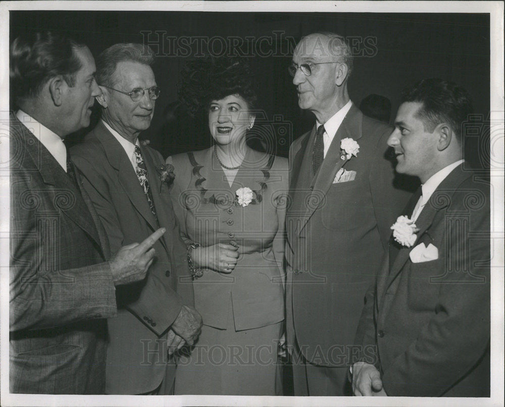 Alderman TW Merryman of Chicago &amp; Mrs Merryman with John Calnan, Woody Proulx - Historic Images