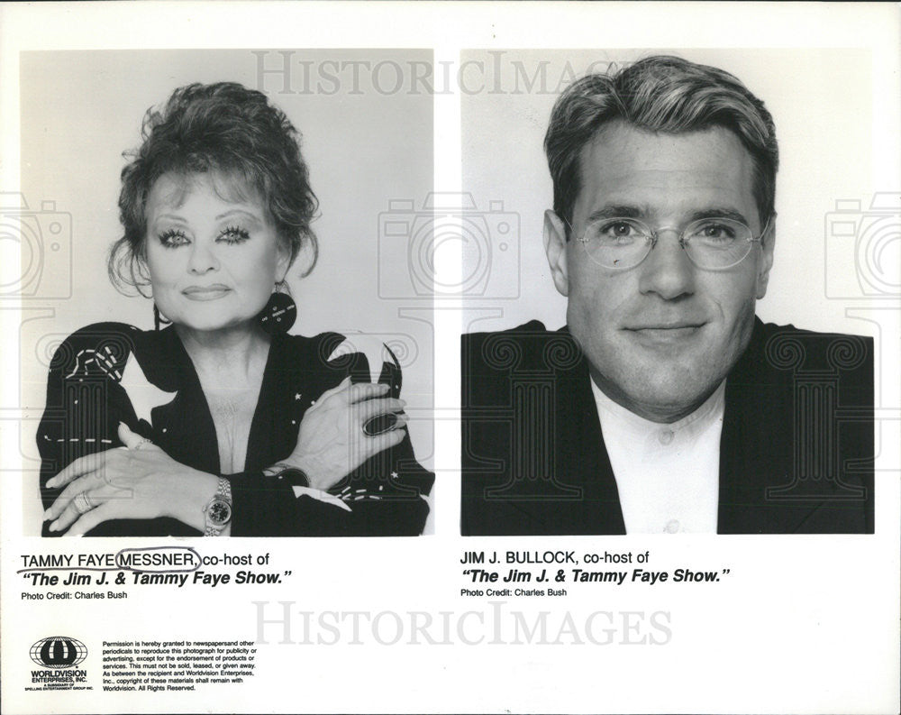 1966 Press Photo Tammy Faye Messner and Jim J Bullock Co-host The Jim J Timmy - Historic Images
