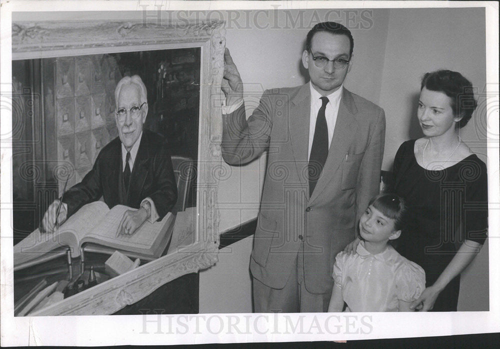 1957 Press Photo Louis Mayer, Manning Savings &amp; Loan Association Carl Noble - Historic Images