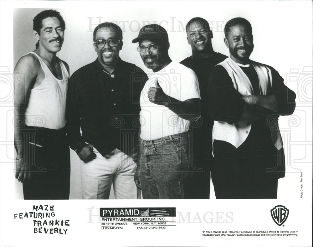 1993 Press Photo Maze Featuring Frankie Beverly - Historic Images