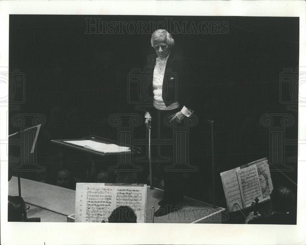 1986 Press Photo Henry Mazer, Associate Conductor Of Chicago Symphony - Historic Images
