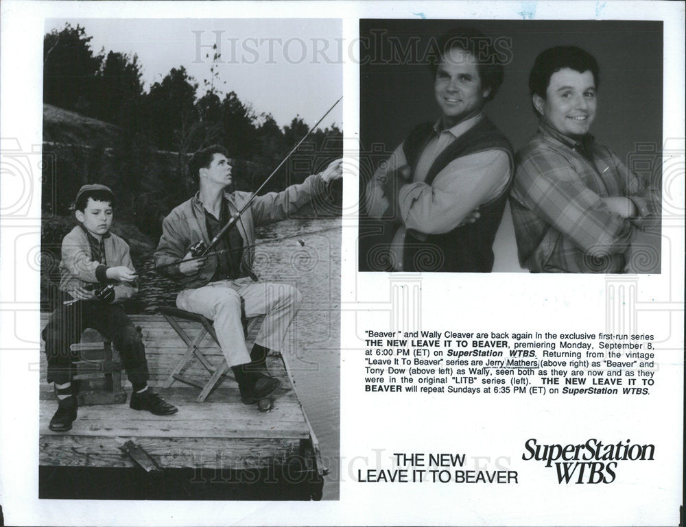 1991 Press Photo &quot;Beaver&quot; and Wally Cleaver are back again in the Exclusive - Historic Images