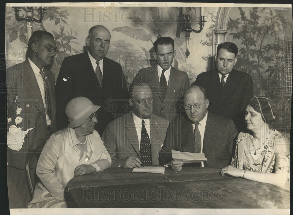 1931 Press Photo John Massen chairman city council committee public safety drive - Historic Images