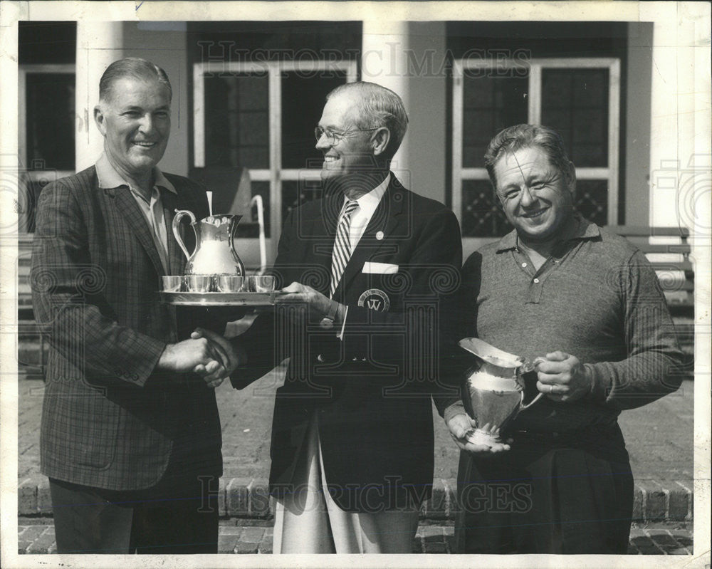 1963 Press Photo North South golf Champion James H Mcalvin Alvie J Claxtonof - Historic Images