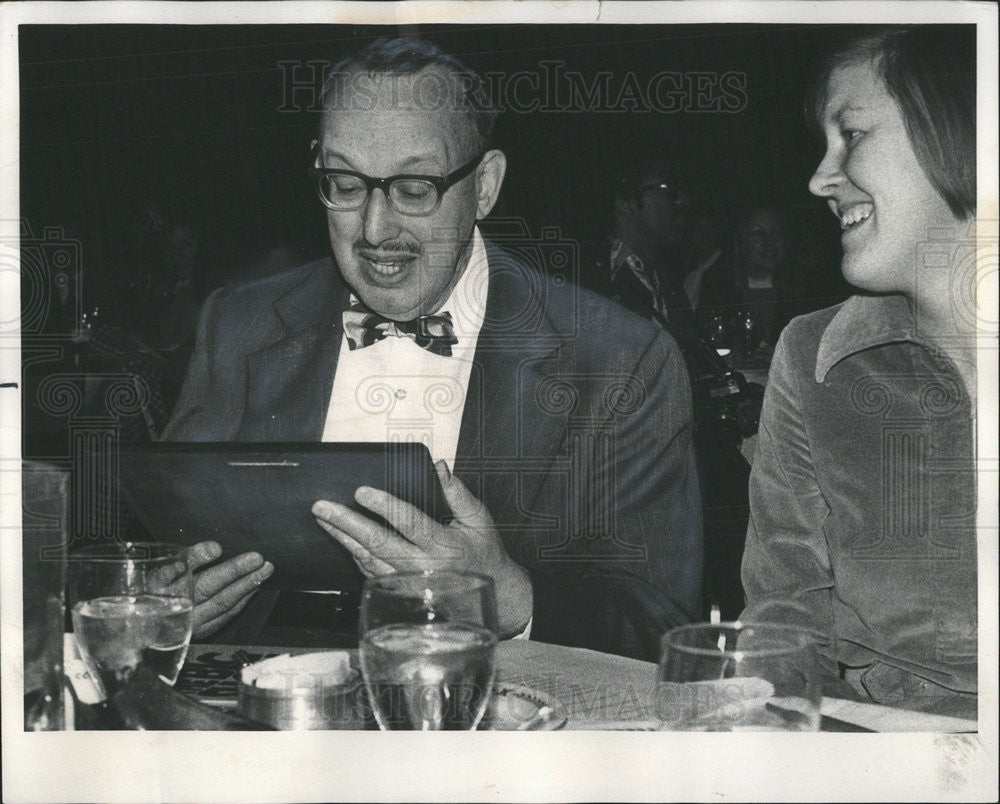 1976 Press Photo Priscilla Campbell and Ed Eulenberg,reporter - Historic Images