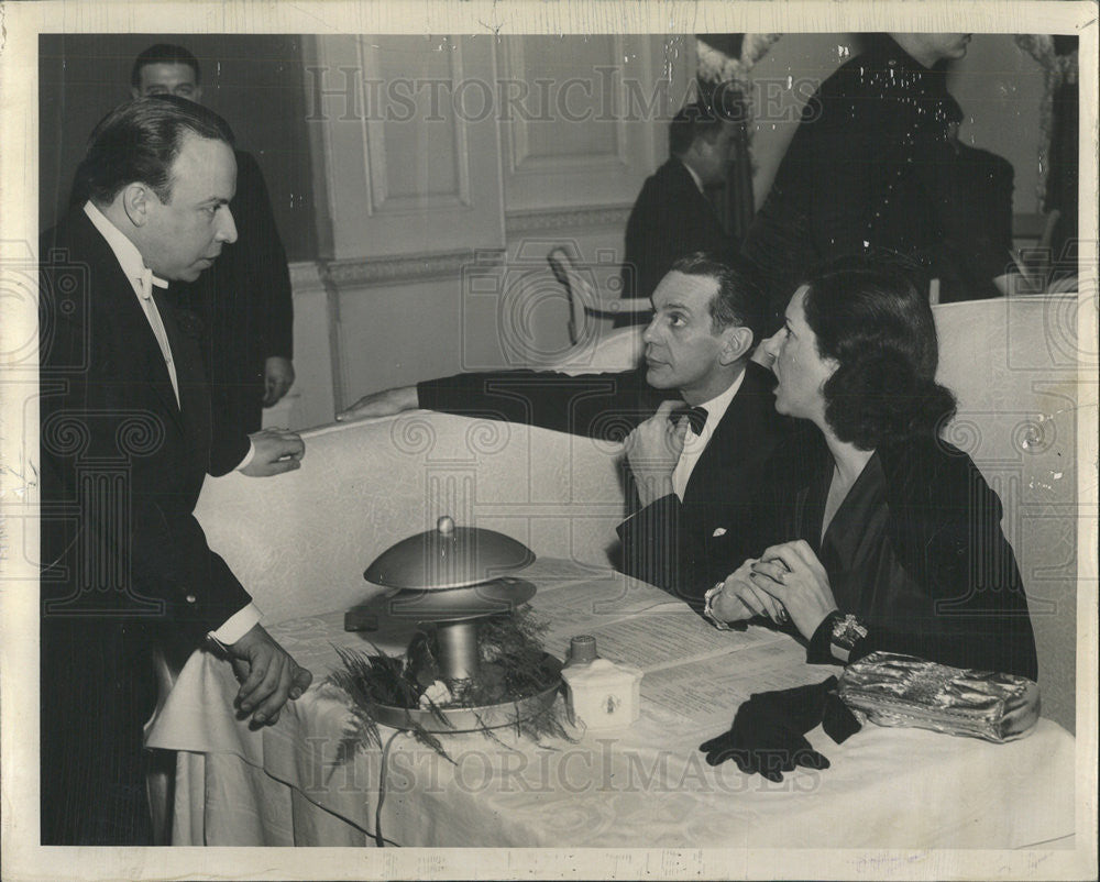 1940 Press Photo Louis Lorrea, Mr and Mrs Raymond Massey - Historic Images