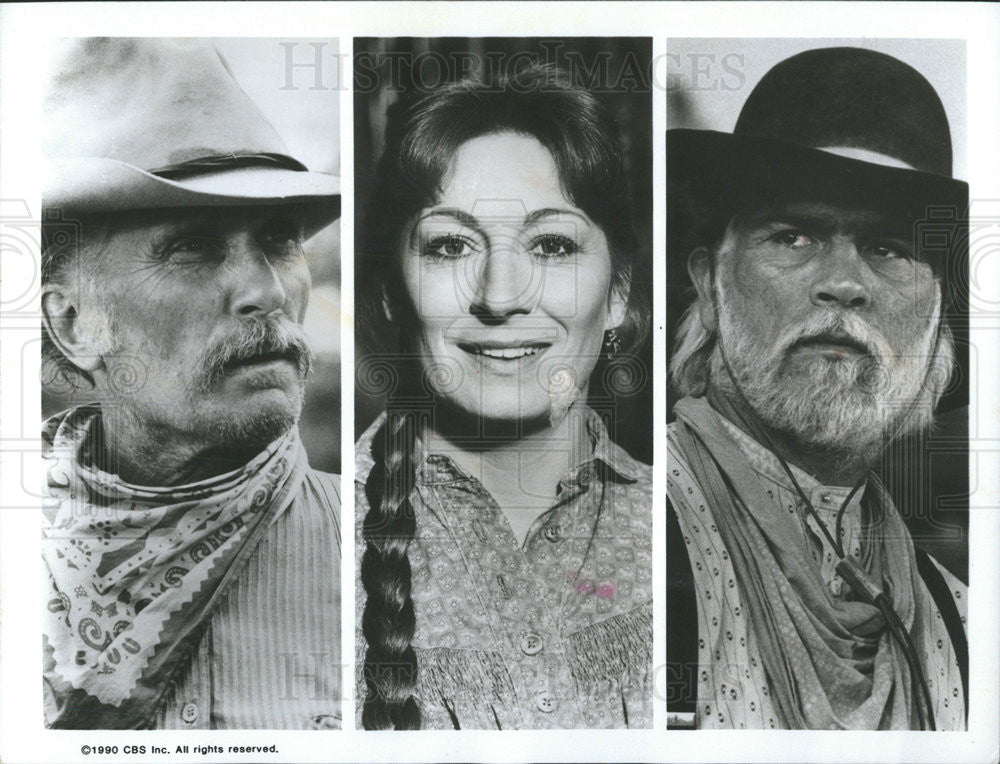 1990 Press Photo Robert Duvall, Anjelica Huston,Tommy Lee Jones - Historic Images