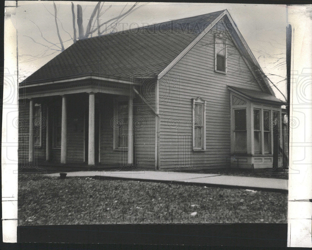 1942 Press Photo Boyhood Home of Edgar Lee Masters - Historic Images