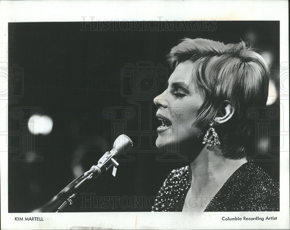 1972 Press Photo Kim Martell,singer - Historic Images