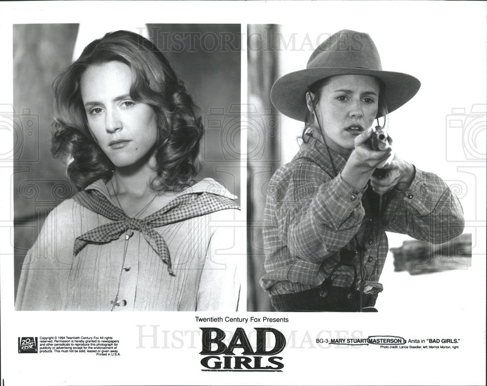 1994 Press Photo Actress Mary Stuart Masterson As Anita In &quot;Bad Girls&quot; - Historic Images