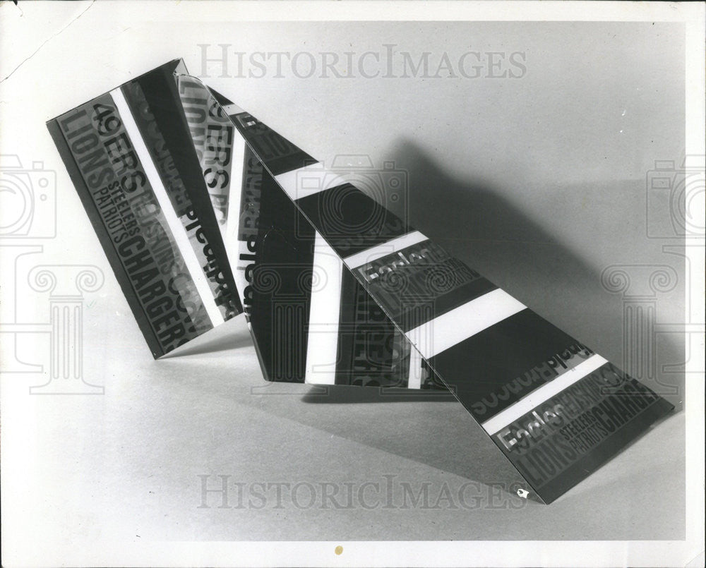 1970 Press Photo Sheet-metal sculpture Today&#39;s Lineup. - Historic Images