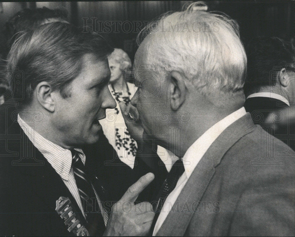 1968 Press Photo Senator Charles Percy And John Waner At Republican Convention - Historic Images