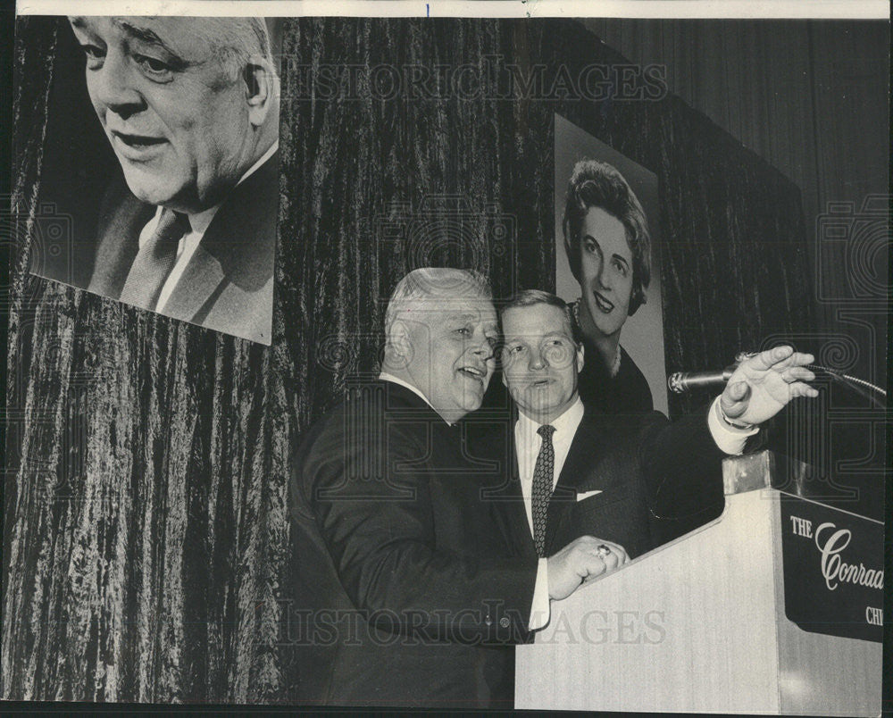 1967 Press Photo John Waner Charles Percy - Historic Images