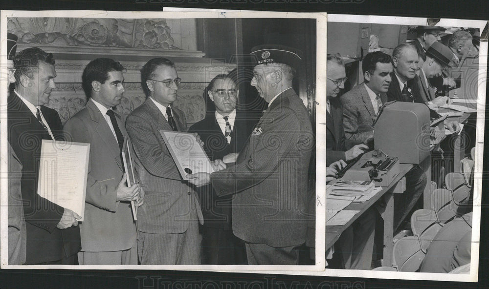 1958 Press Photo Sports Editor Dick Hackenberg - Historic Images