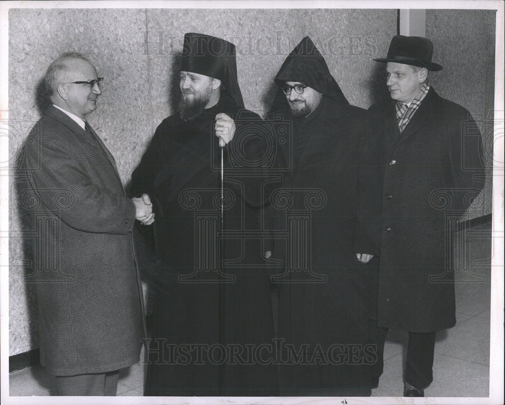 1963 Press Photo Bishop Denisenko Philaret Russian Churchman - Historic Images