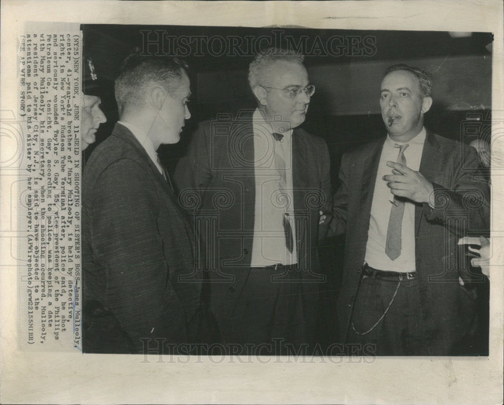 1962 Press Photo James Mullooly United States New York Murder Criminal - Historic Images