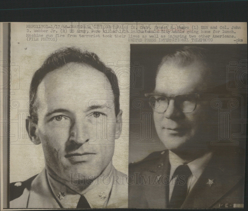 1968 Press Photo Ernest Munro United States Navy Officer - Historic Images