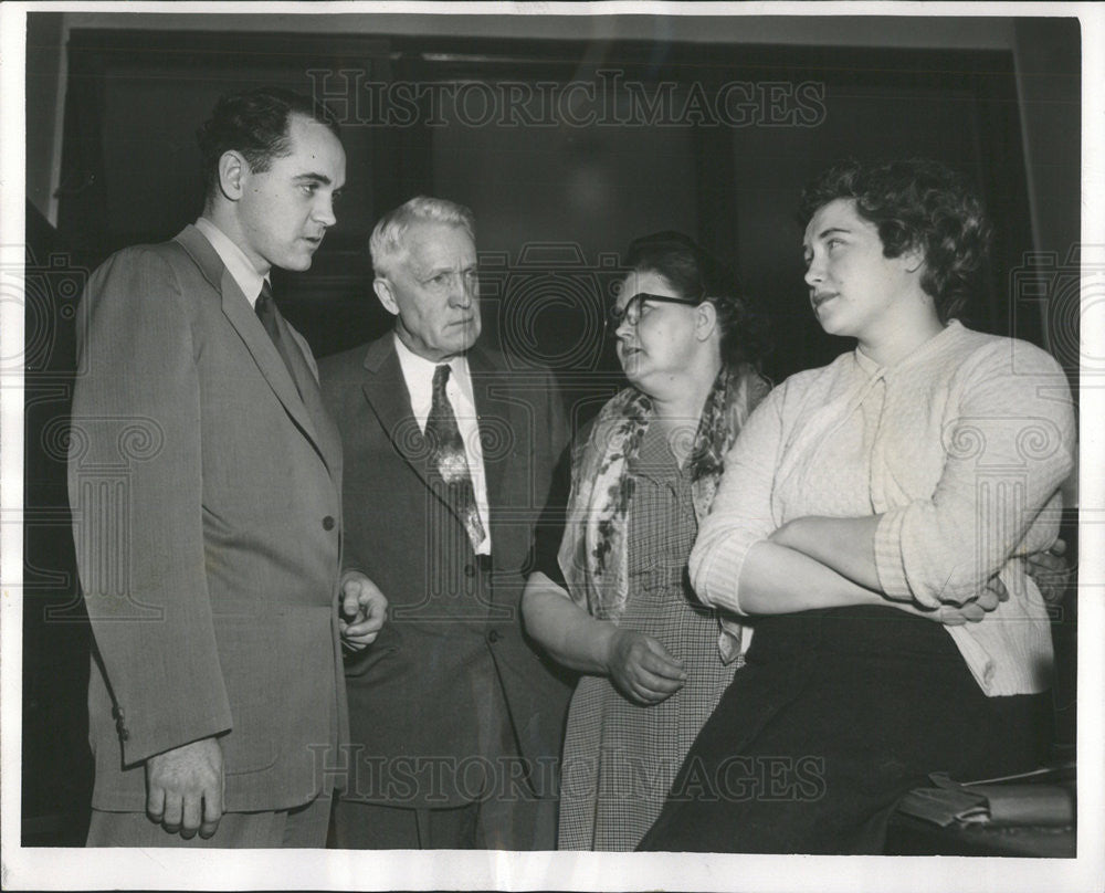 1956 Press Photo Felony Court Judge Emmet Morrison - Historic Images