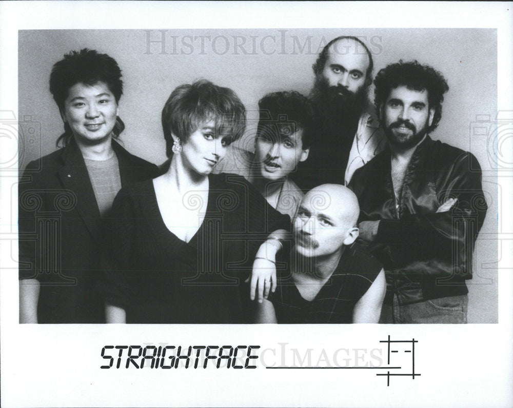 1986 Press Photo STRAIGHTFACE CHICAGO ROCK BAND - Historic Images