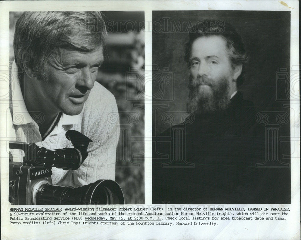 1985 Press Photo Herman Melville American Novelist Writer Poet Essayist - Historic Images