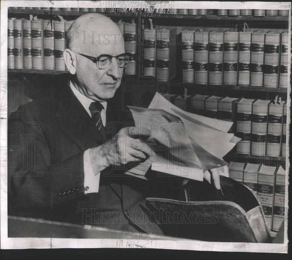 1957 Press Photo Associate Justice Stanley Reed US Supreme Court - Historic Images