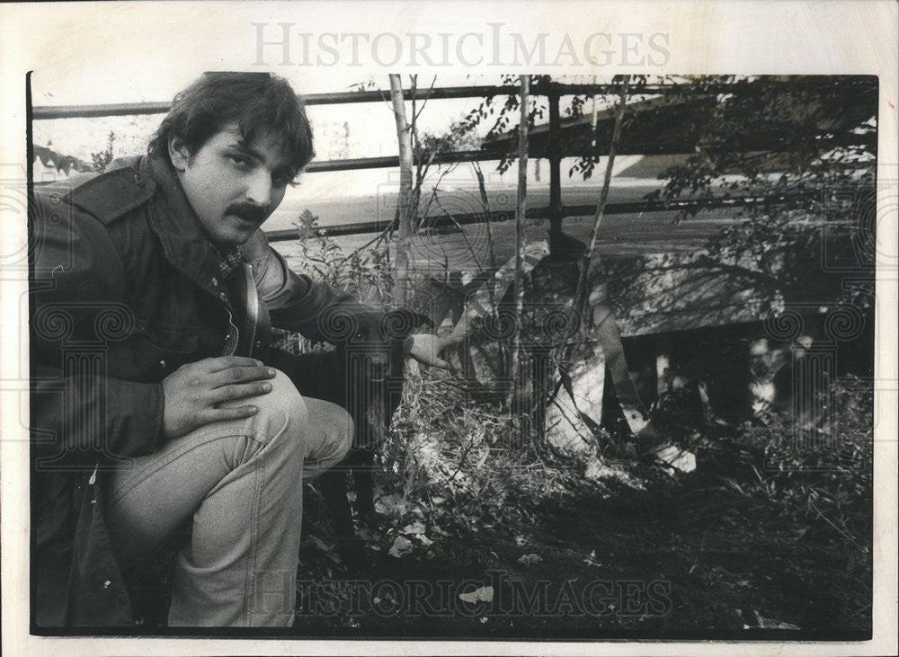 1980 Press Photo Felicia Murray Captain Patrick Heraty say&quot;a Very Luck Child&quot; - Historic Images