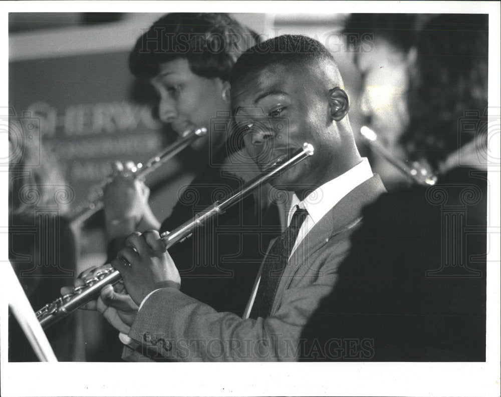 1991 Press Photo DeMarre McGill entertainer NAACP academic achievement champion - Historic Images