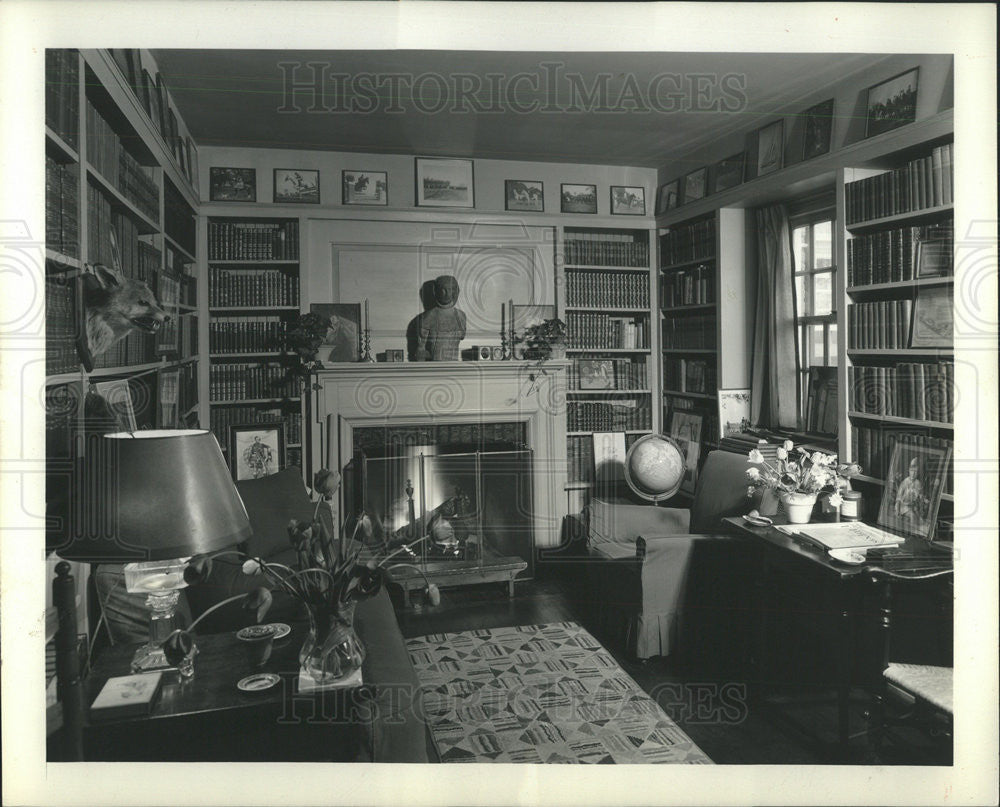 1936 Press Photo BOOK ROOM MR. MCPHERSON MRS. MCPHERSON - Historic Images