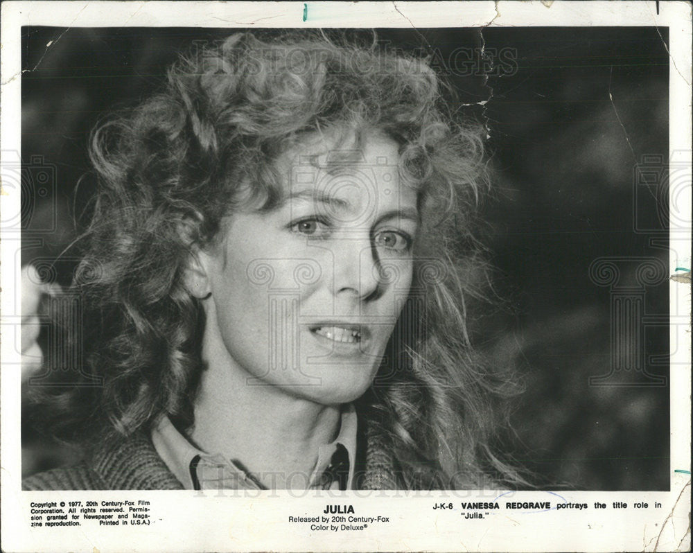 1977 Press Photo Vanessa Redgrave English actress &quot;Julia&quot; Film - Historic Images