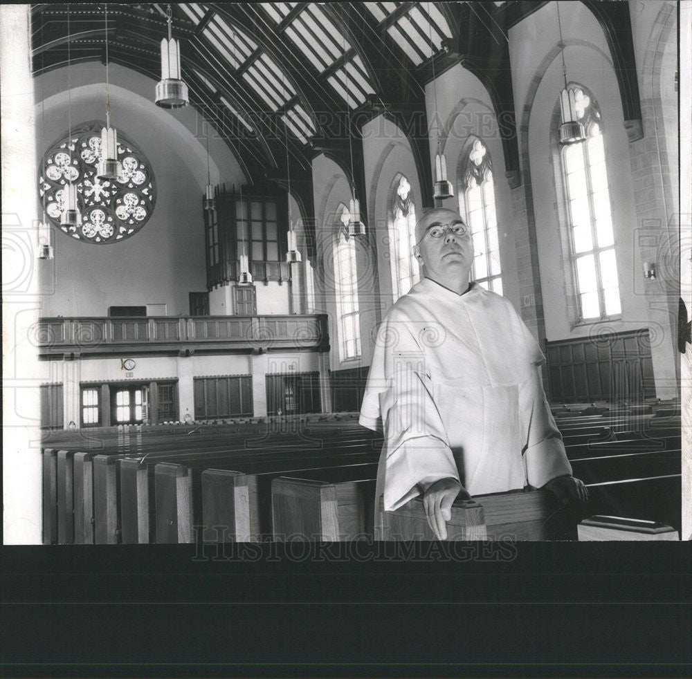 1956 Press Photo Francis Redmond Vincent Ferrer Roman Catholic Church - Historic Images