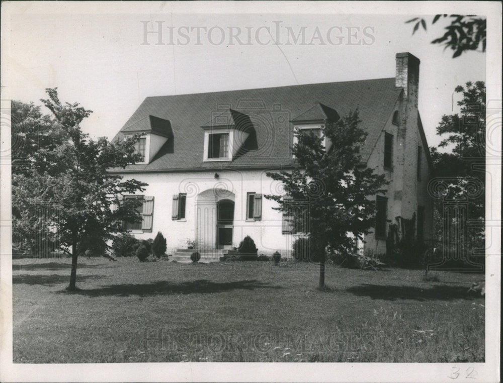 1937 Press Photo Six-Room Colonial home Franklin D. Roosevelt Jr. - Historic Images