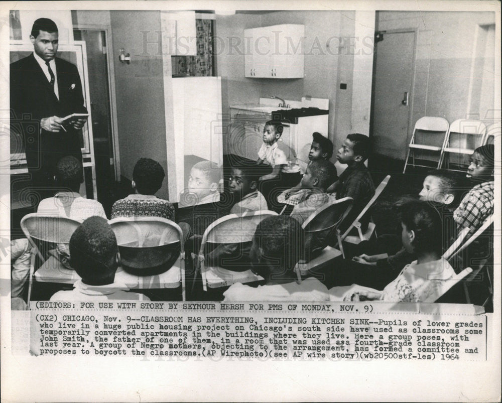 1964 Press Photo Public Housing Project - Historic Images