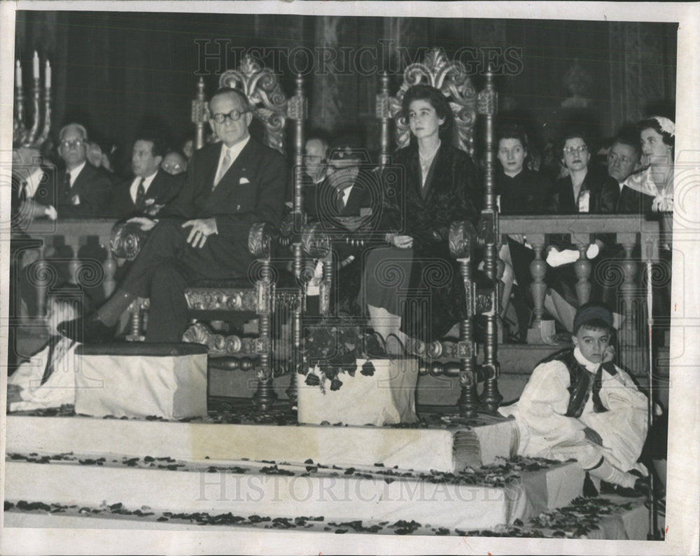 1953 Press Photo Queen Frederika Greek Royalty - Historic Images