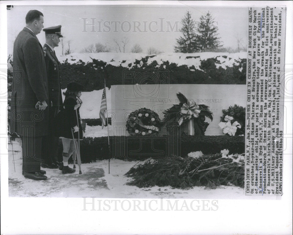 1963 Press Photo Franklin D Roosevelt American Politician President - Historic Images