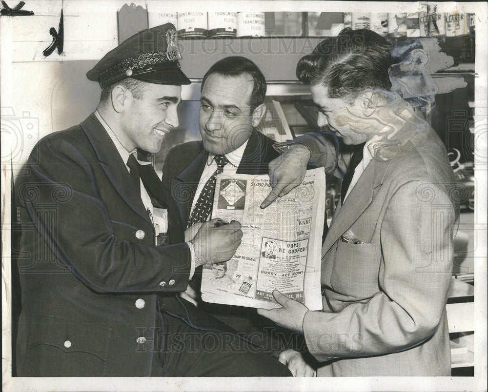 1956 Press Photo Frank Malito American Policeman Officer General Chicago Ill - Historic Images