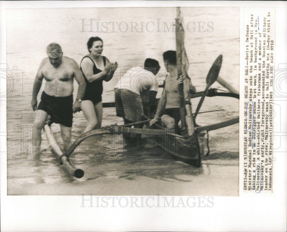 1963 Press Photo Soviet Defense Minister Marshal Rodion Malinovsky - Historic Images