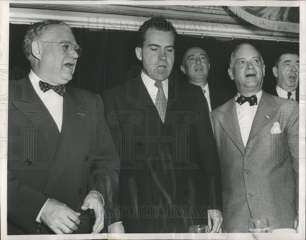 1952 Press Photo Senator Richard M Nixon GOP Vice Presidential Candidate - Historic Images