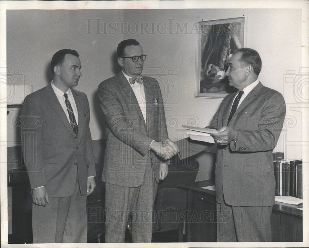 1959 Press Photo David Redman Mathematics East Leyden High School Richard Wade - Historic Images