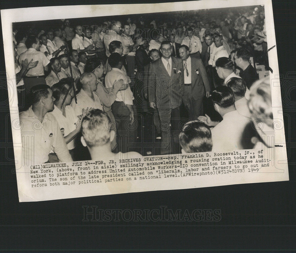 1949 Press Photo Rep Franklin D Roosevelt Jr of New York - Historic Images