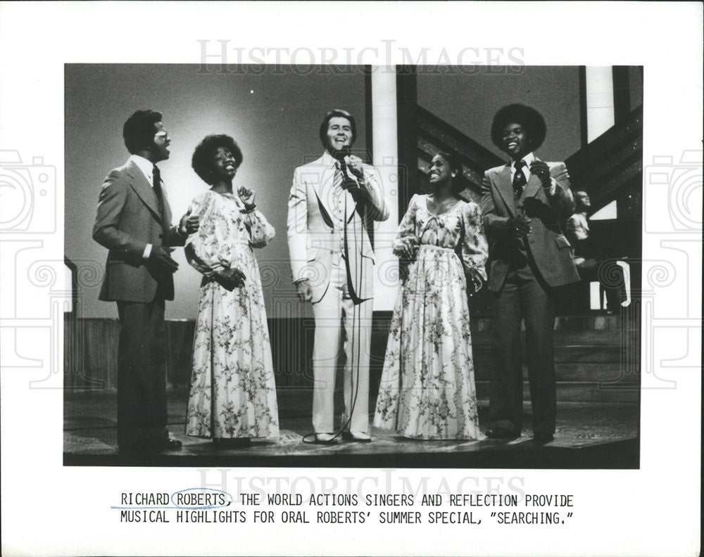 Press Photo Richard Roberts Singer Musician - Historic Images