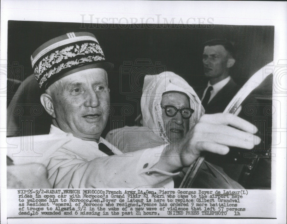 1952 Press Photo French Army Lt Gen Pierre Georges Boyer - Historic Images