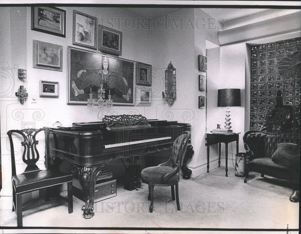 1970 Press Photo Tom Chippendale Home Interior - Historic Images