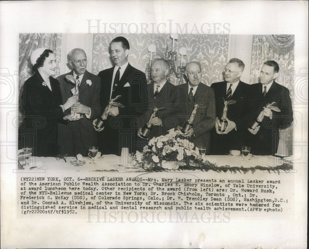 1952 Press Photo American Public Health Association - Historic Images