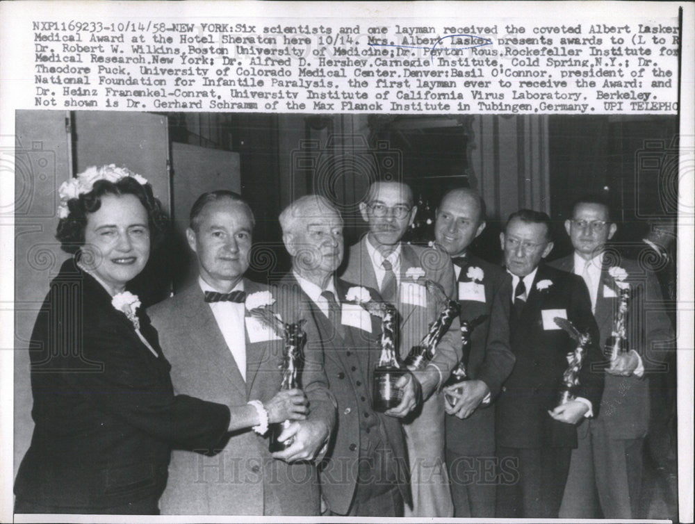 1958 Press Photo Mary Lasker American Health Activist Founder Lasker Association - Historic Images