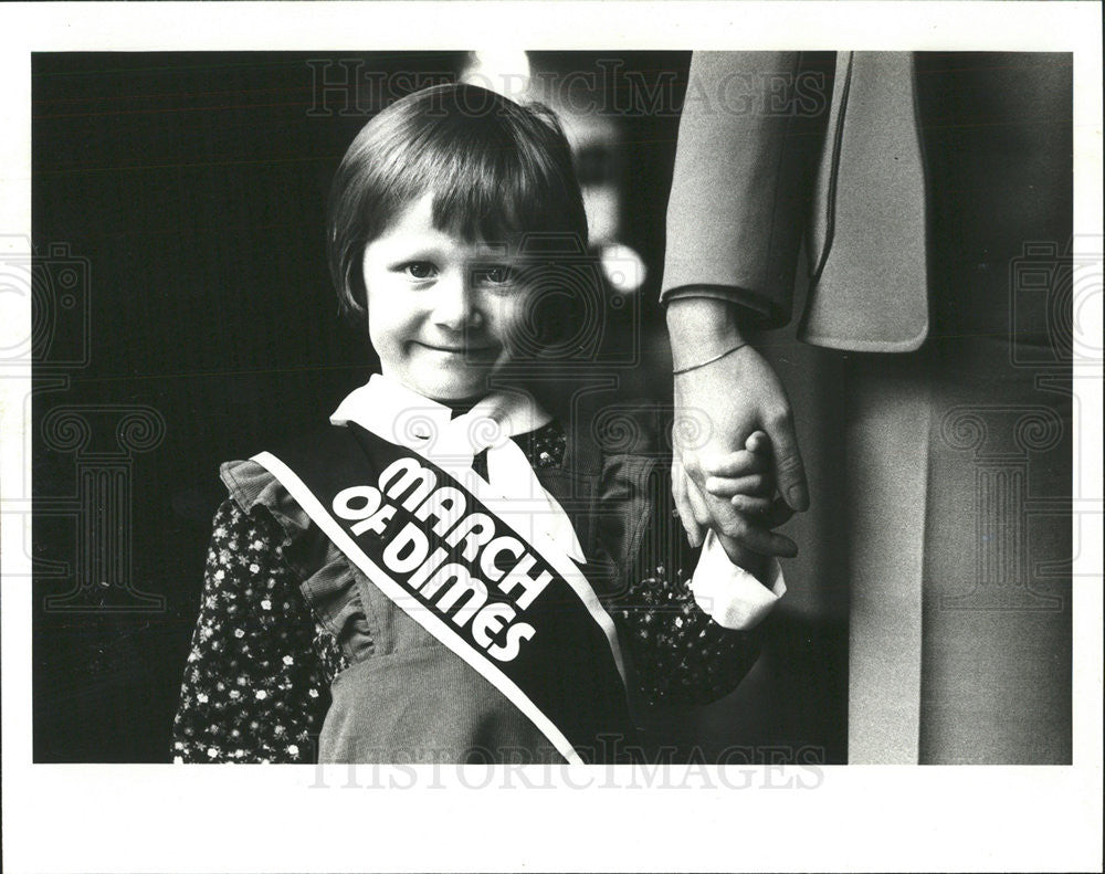 1977 Press Photo 1978 March of Dimes poster child Denis Nankiveil - Historic Images