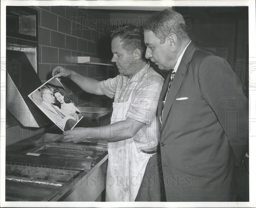 1958 Press Photo Gov. Luiz Munoz Marin Puerto Rico photo department Edward Dean - Historic Images