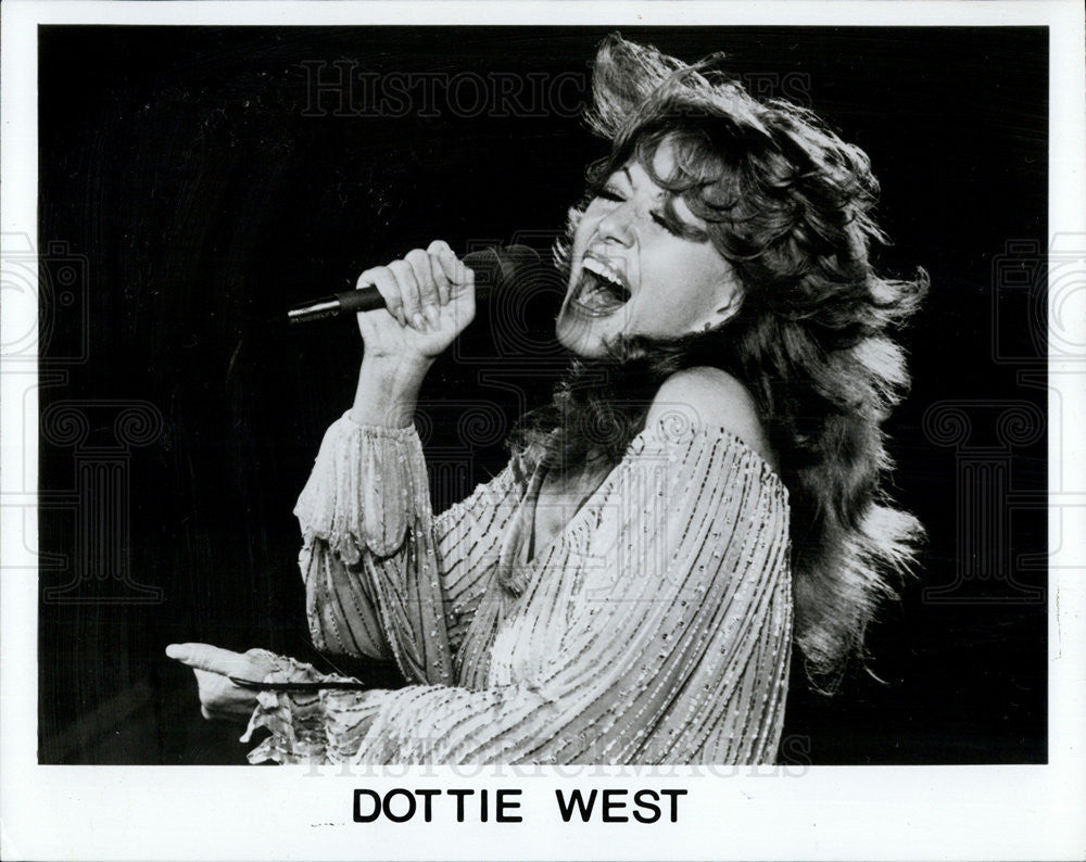 1979 Press Photo Dottie west Musician singer - Historic Images