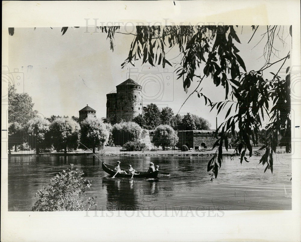 1984 Press Photo Salmaa Lake District ,Olavinlinna Castle,Finland - Historic Images