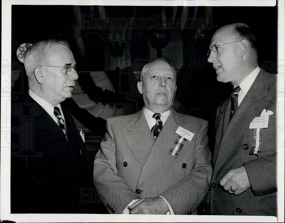 1950 Press Photo Jack Kroll, Sam Norrie, Charles Brannan - Historic Images